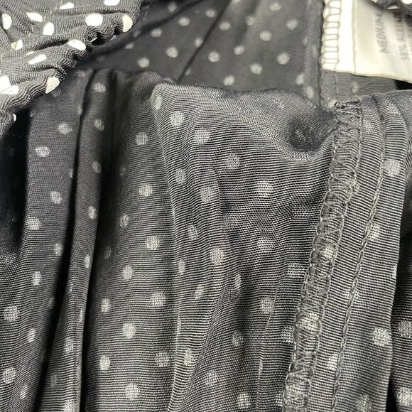 Vintage Oh Mamma Designs Womens Pants Size Medium Black With White Polka Dots - Picture 9 of 11